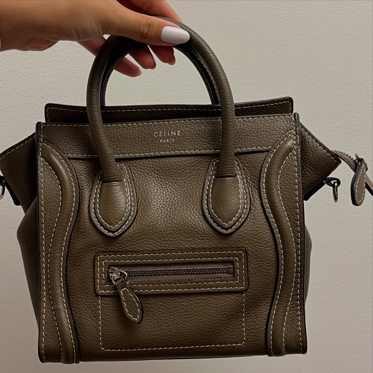 Bolsa Céline em couro marrom
